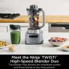 Ninja TWISTi HIGH-SPEED Blender DUO 3 Preset Auto-iQ Programs 34 oz Pitcher Capacity SS150