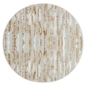 Milano Collection Shimmer Skin Woven Round Area Rug