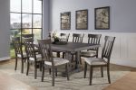 Napa - 9 Piece Dining Set - Dark Brown