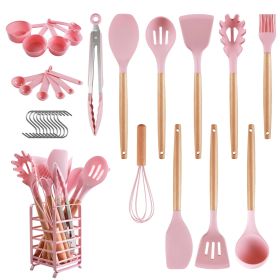 Hecef 32 PCS Silicone Cooking Utensils Set, 446¬∞F Heat Resistant BPA Free for Nonstick Cookware