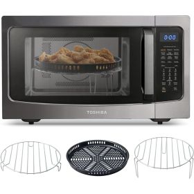 4-in-1 ML-EC42P(BS) Countertop Microwave Oven, Smart Sensor, Convection, Air Fryer Combo, Mute Function, Black