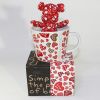 SYNC - [Heart Red] Stuffed Bear Mug (3.3 inch height)