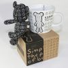 SYNC - [Black Clock] Stuffed Bear Mug (3.3 inch height)