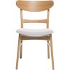 Dining Chairs |-f-| Light Beige Natural Oak Home Furniture Frederica Mid-Century Modern Dining Chairs (Set of 4) Interior Chair