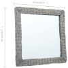 Mirror 19.7"x19.7" Wicker