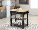 Black Kitchen Island