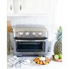 Air Fryer + Convection Toaster Oven, 8-1 Oven with Bake, Grill, Broil & Warm Options, Stainless Steel, TOA-70