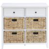 White 6-Drawer Console Cabinet