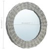 Mirror 19.7" Wicker