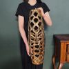 Ceramic Vase Large Floor Vase Handmade Ceramic Flower Holder Hand Carve Vase Made Sophisticated Vessel for Decorative Branches