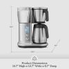 Coffee Machine, Drip Coffees Machines, Programmable, Thermal, Jug, Thermal Carafe, Stainless Steel Coffee Machine