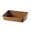 Rectangular Rattan Serving Tray Wicker Woven Basket Bathroom Tray Woven Bread Baskets With Handles Storage Basket For Parties