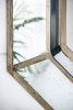 40" x 40" Oversized Silver Octagon Mirror, Mid-Century Modern Accent Mirror, for Living Room, Entryway, Bedroom, Hallway