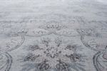 Calanthe Gray, Blush, Blue, Ivory Viscose Area Rug 5x8