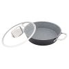 Serenk Excellence Granite Egg Pan with Glass Lid, 22 cm