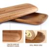 Hecef 3Pcs Charcuterie Board Platter Set, Acacia Wood Serving Tray Cheese Boards Dessert Table Display Set