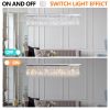 Modern Crystal Chandelier for Dining Room 8-Light White Rectangle Raindrop Chandelier Contemporary Rectangular Pendant Light Fixture for Kitchen Islan