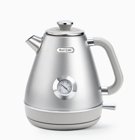 1200W dark gray electric kettle retro water Thermograph dial LED automatic off lamp SUS304 Food grade 1.7L / 57.5 oz Dark gray quick boiling cordless (PSUXSH001H10A: PSUXSH001H10A)