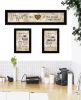 "Love of Nature Kitchen" 3-Piece Vignette By Trendy Decor 4U, Black Frame